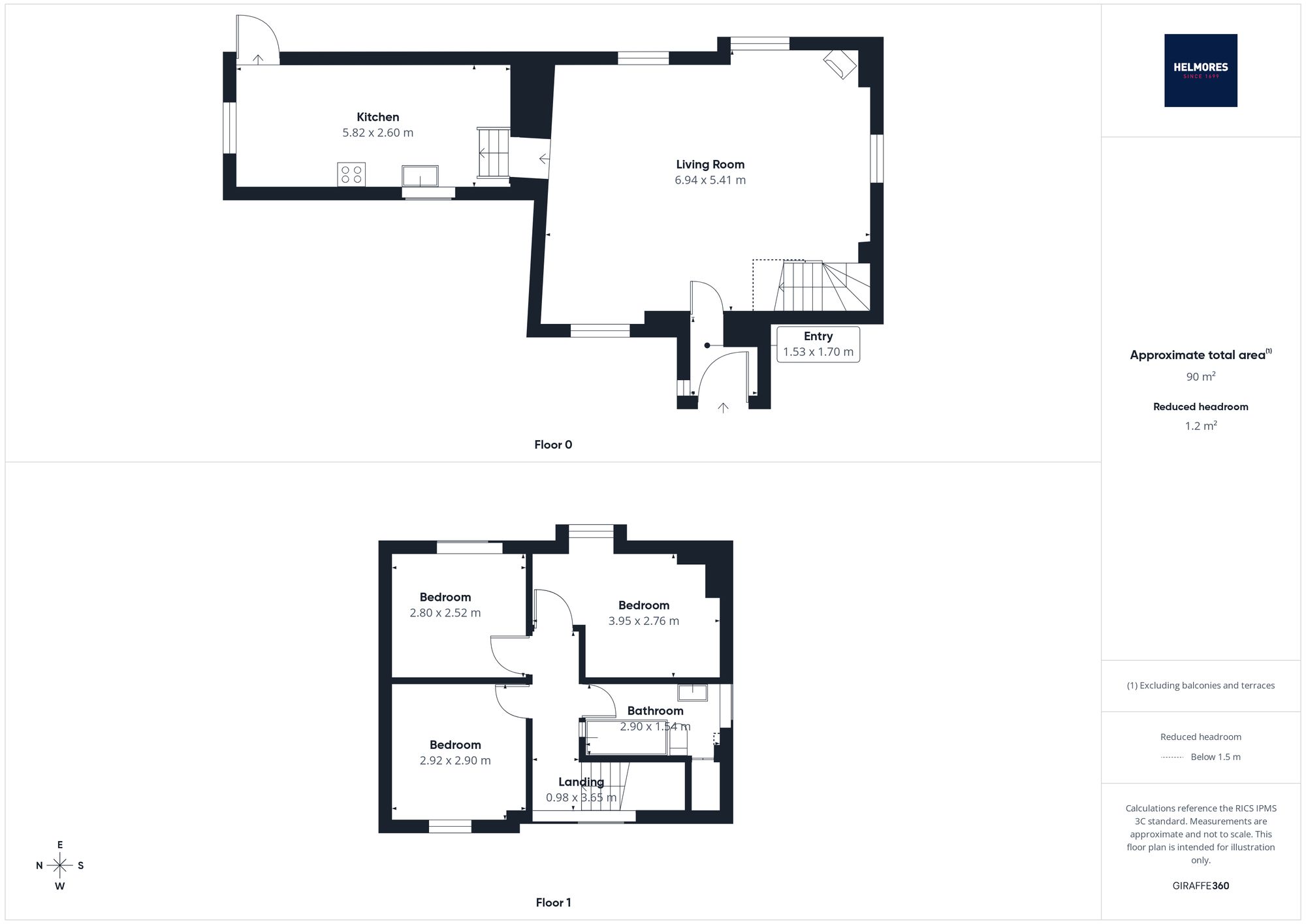 1 Moortown, Chulmleigh floorplan