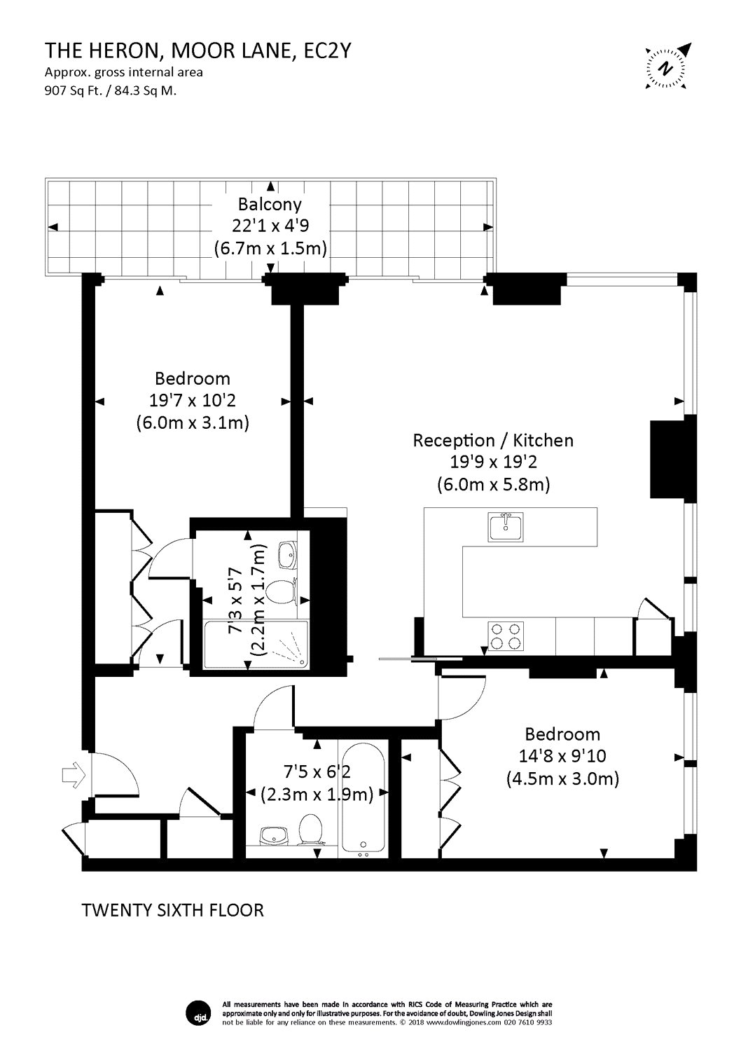 2 Bedrooms Flat for sale in The Heron, 5 Moor Lane, London EC2Y