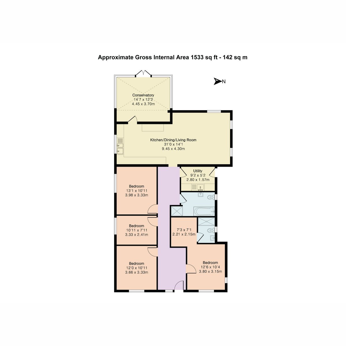 58, Park Road, Didcot floorplan
