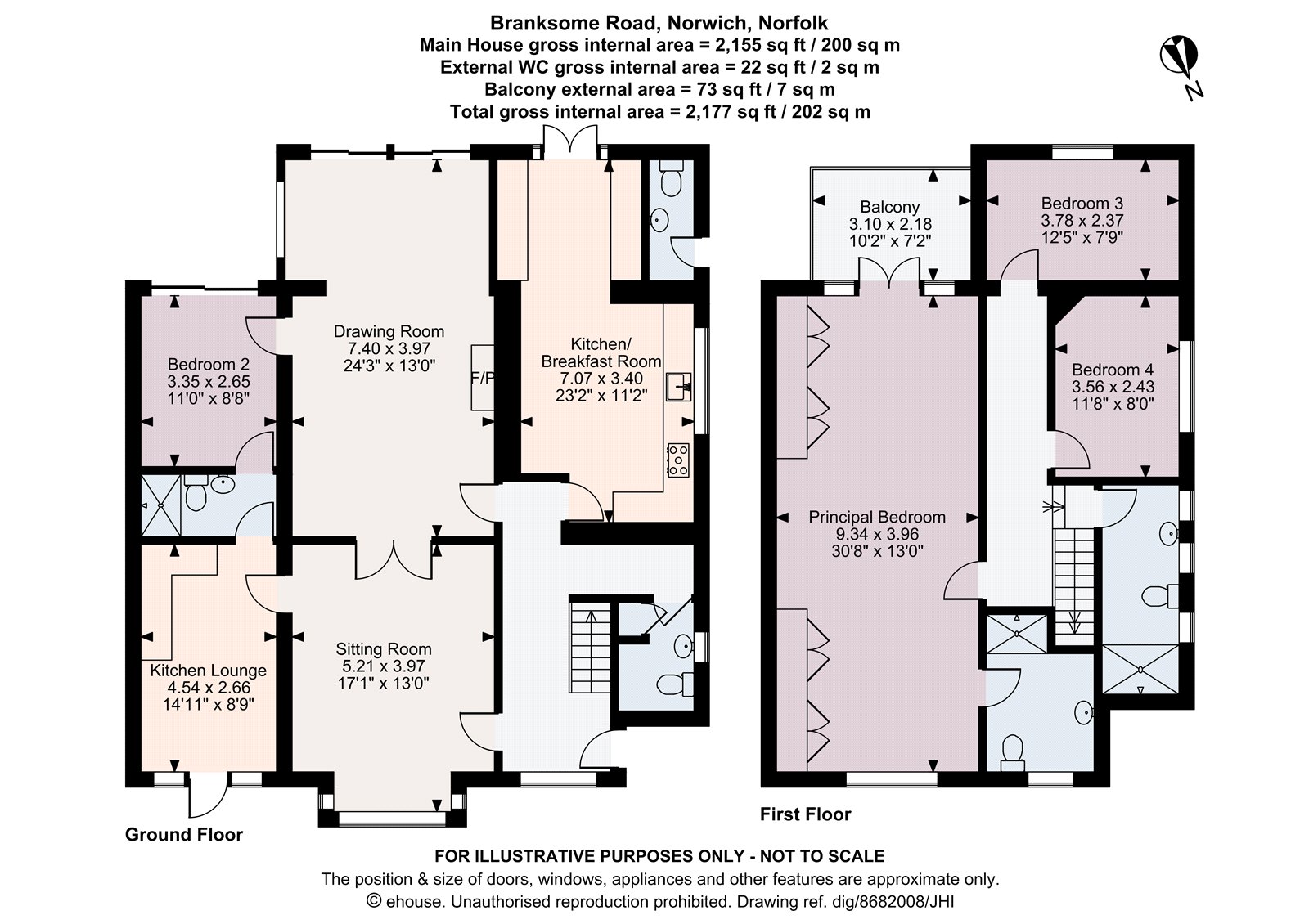 14, Branksome Road, Norfolk floorplan
