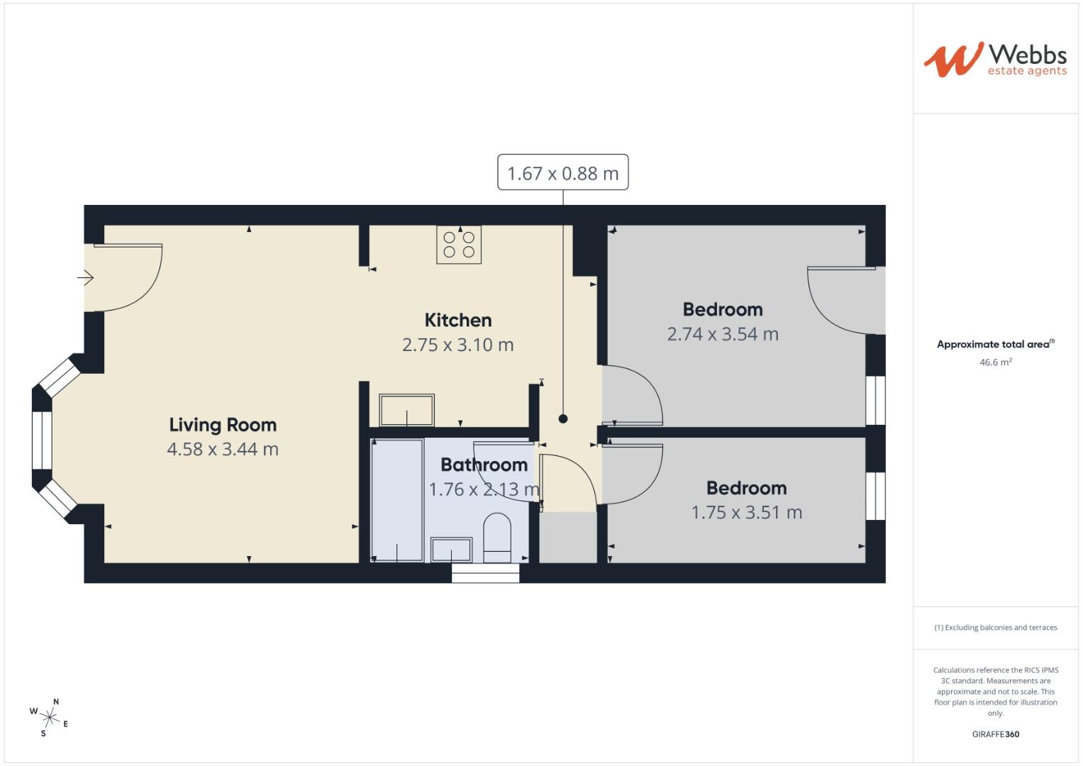 282, Hednesford Road, Cannock floorplan