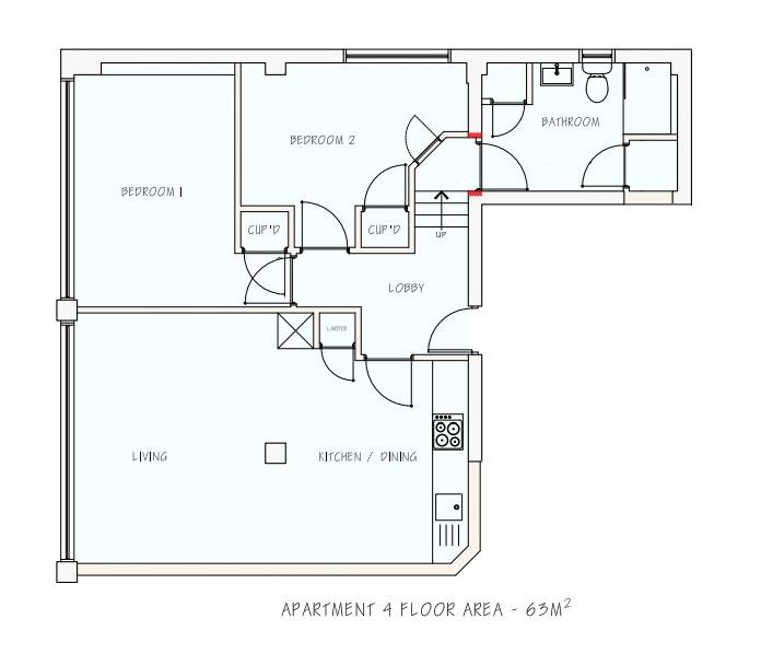 Apartment 4, Imperial House, Stroud floorplan
