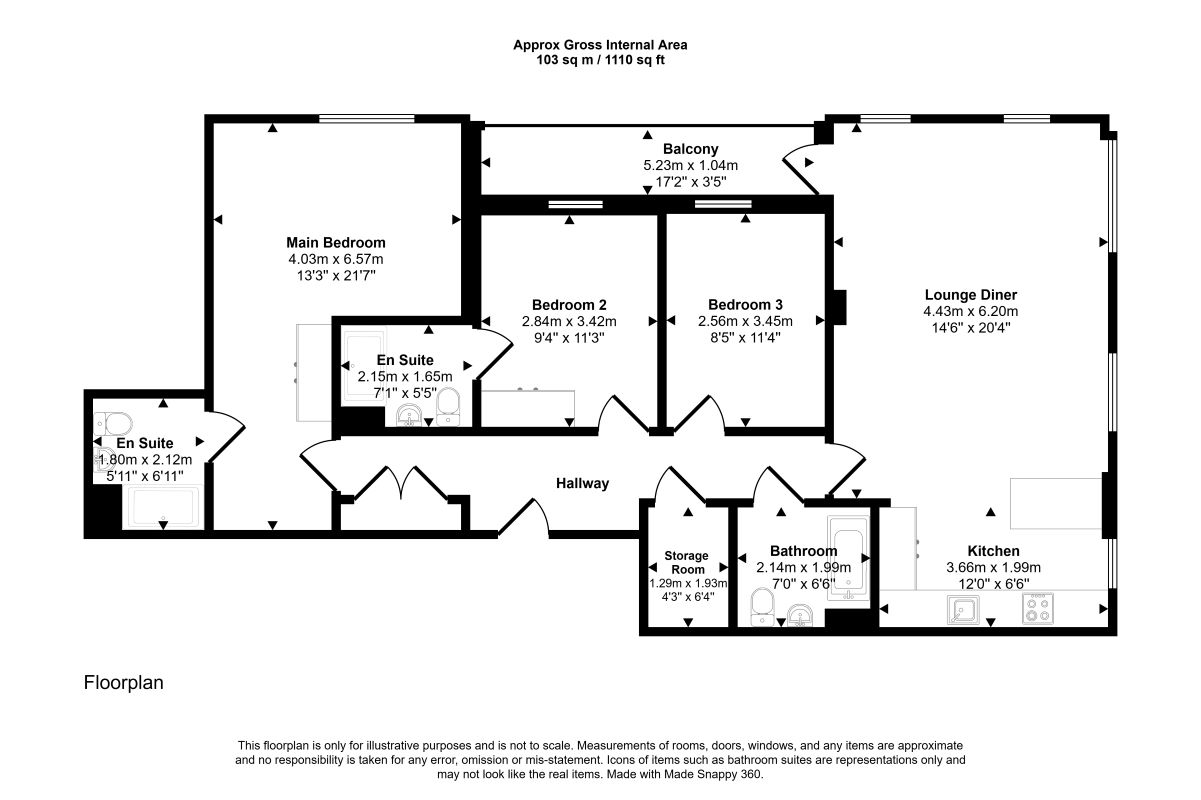 1, Caversham Road, London floorplan