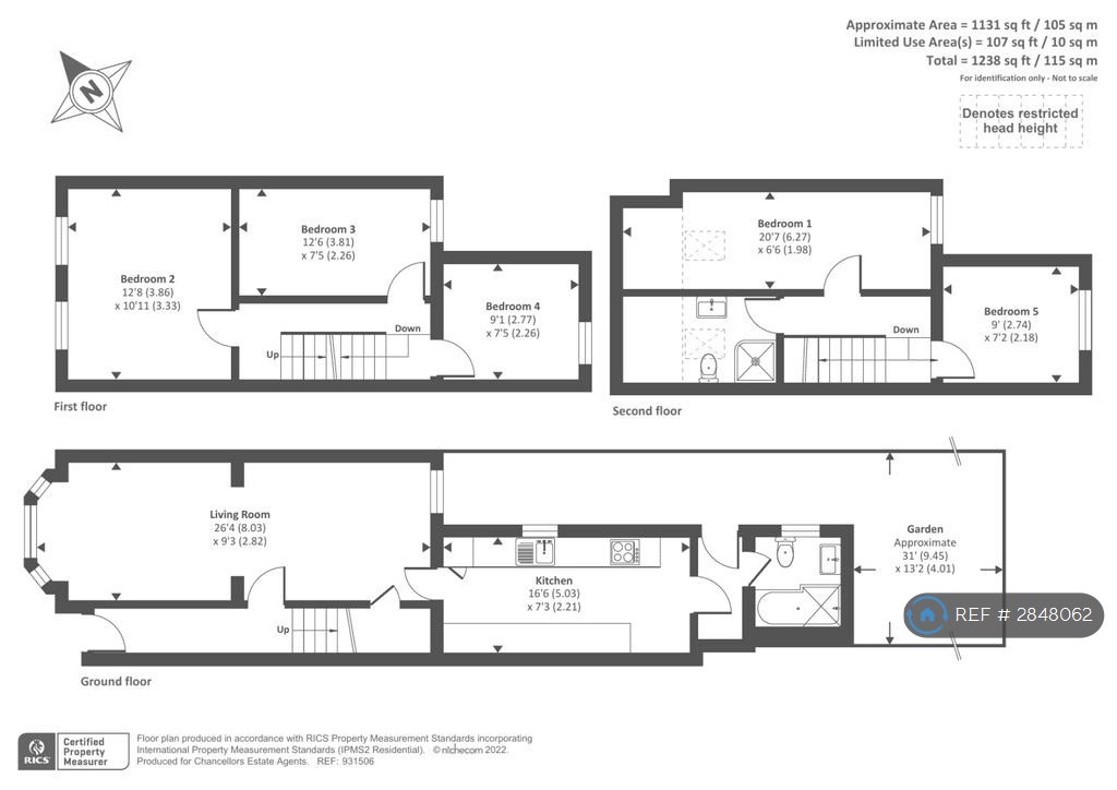 Elm Park Road, Reading floorplan