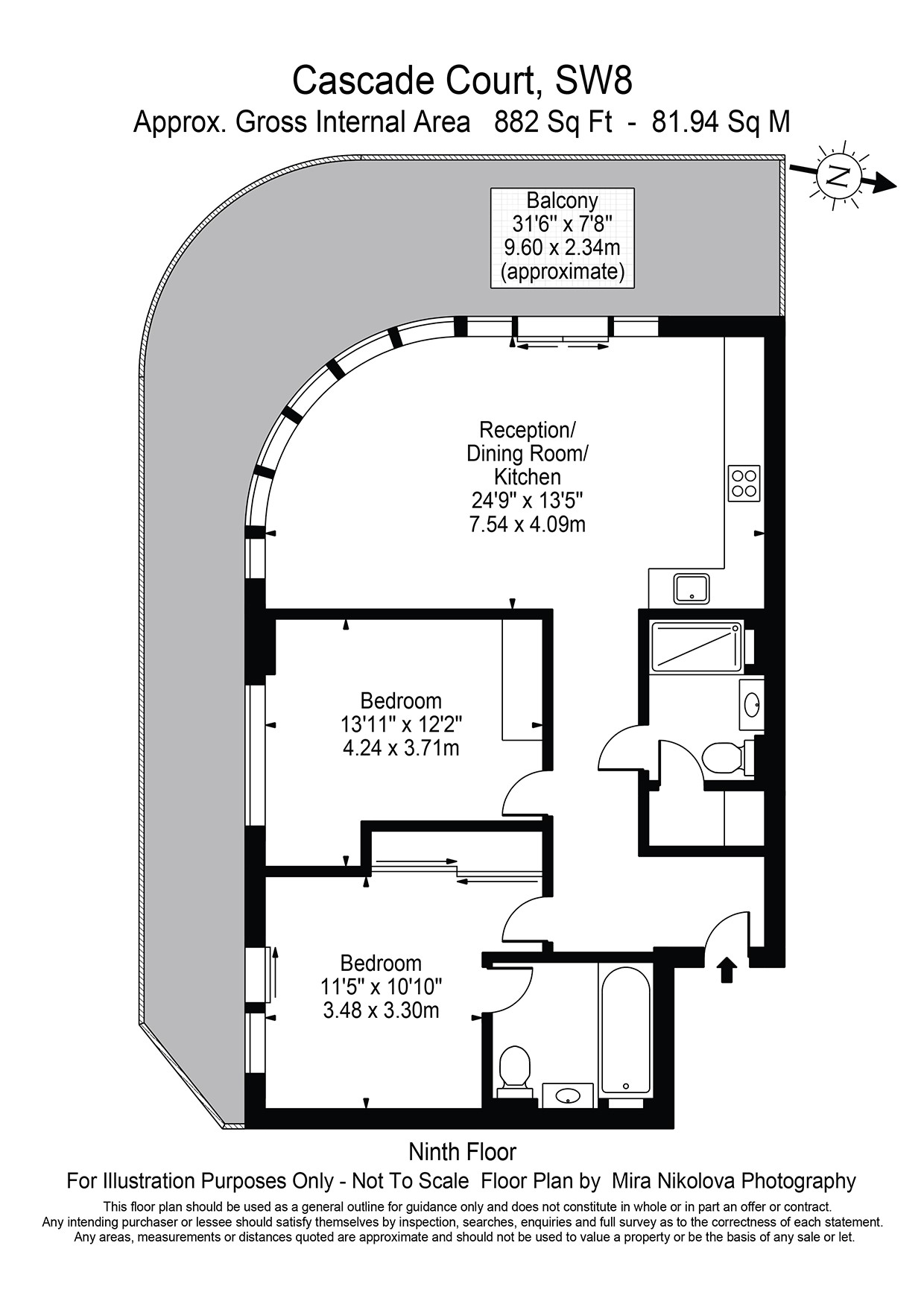 2 Bedrooms Flat to rent in Cascade Court, Vista, Battersea SW11
