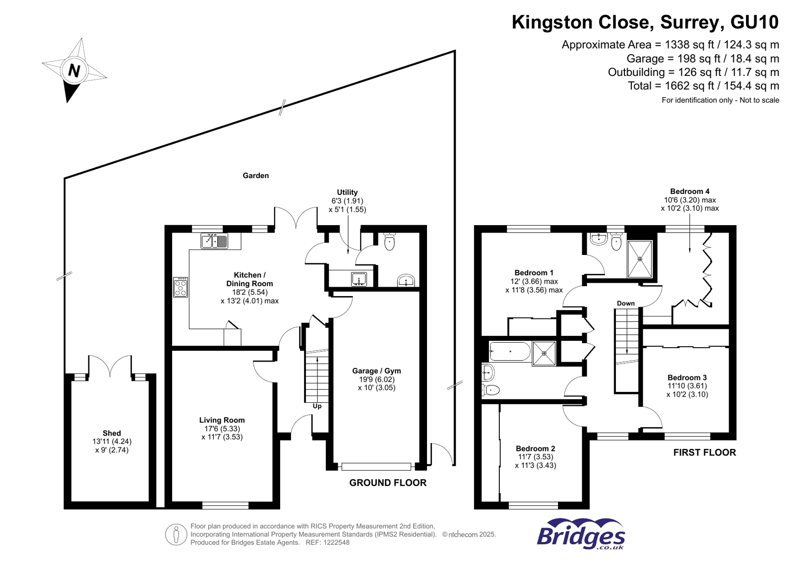 22, Kingston Close, Tongham floorplan