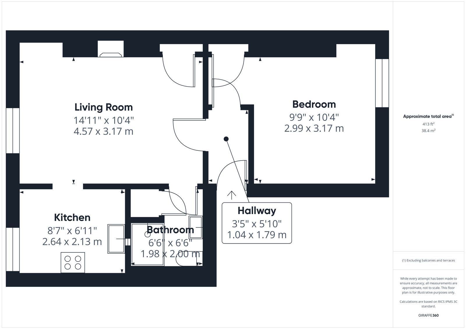 3,Flat 3, Albion Terrace, Whitby floorplan