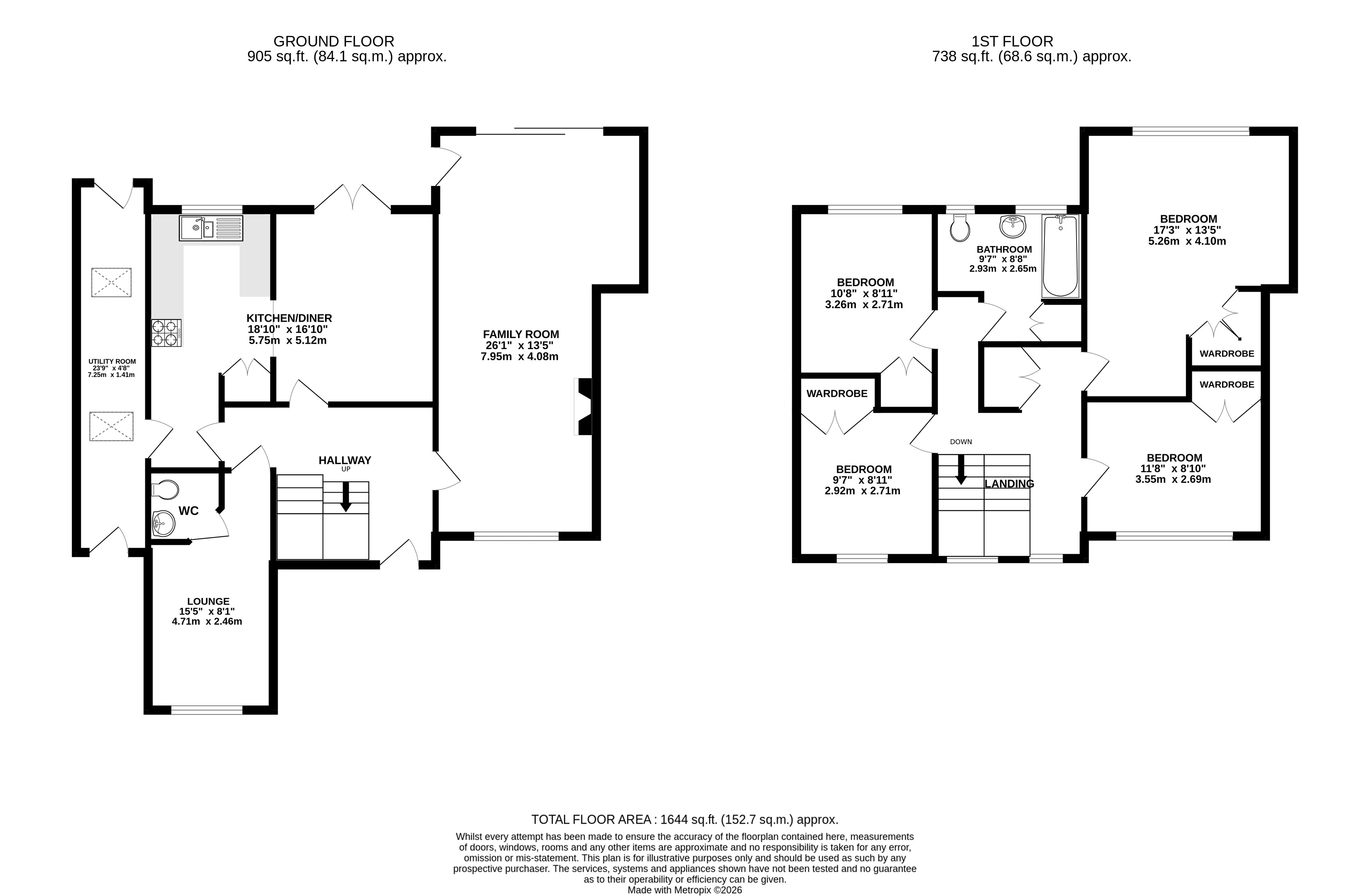 61, Musters Road, Nottingham floorplan