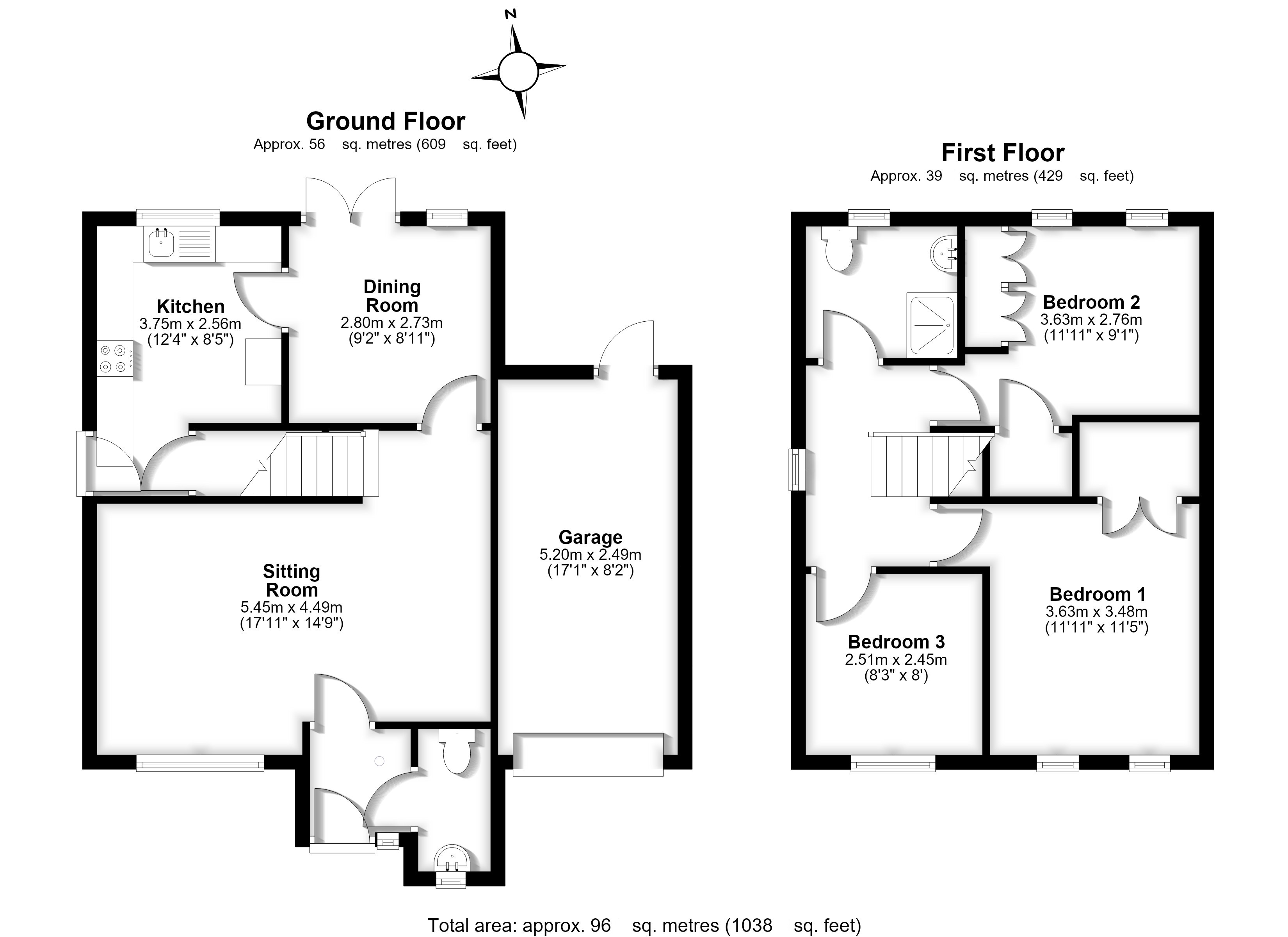 7, Winchester Close, Hertfordshire floorplan