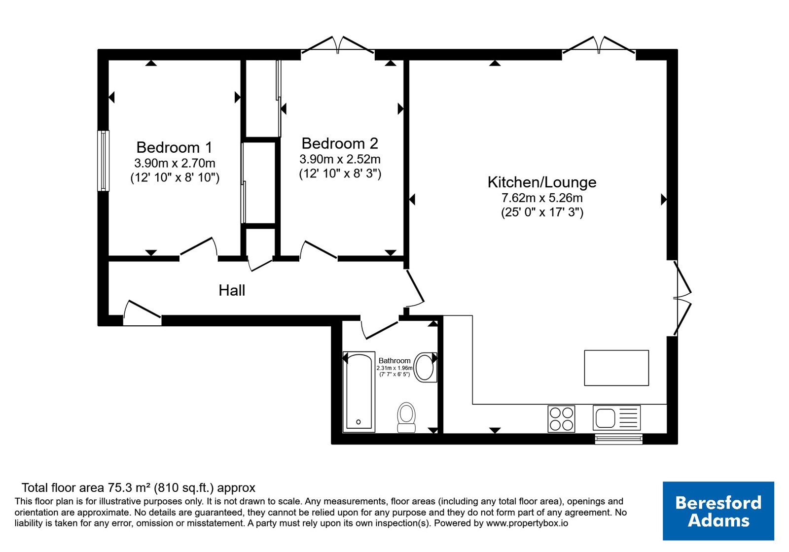 13, Pen Y Bont, Abersoch floorplan