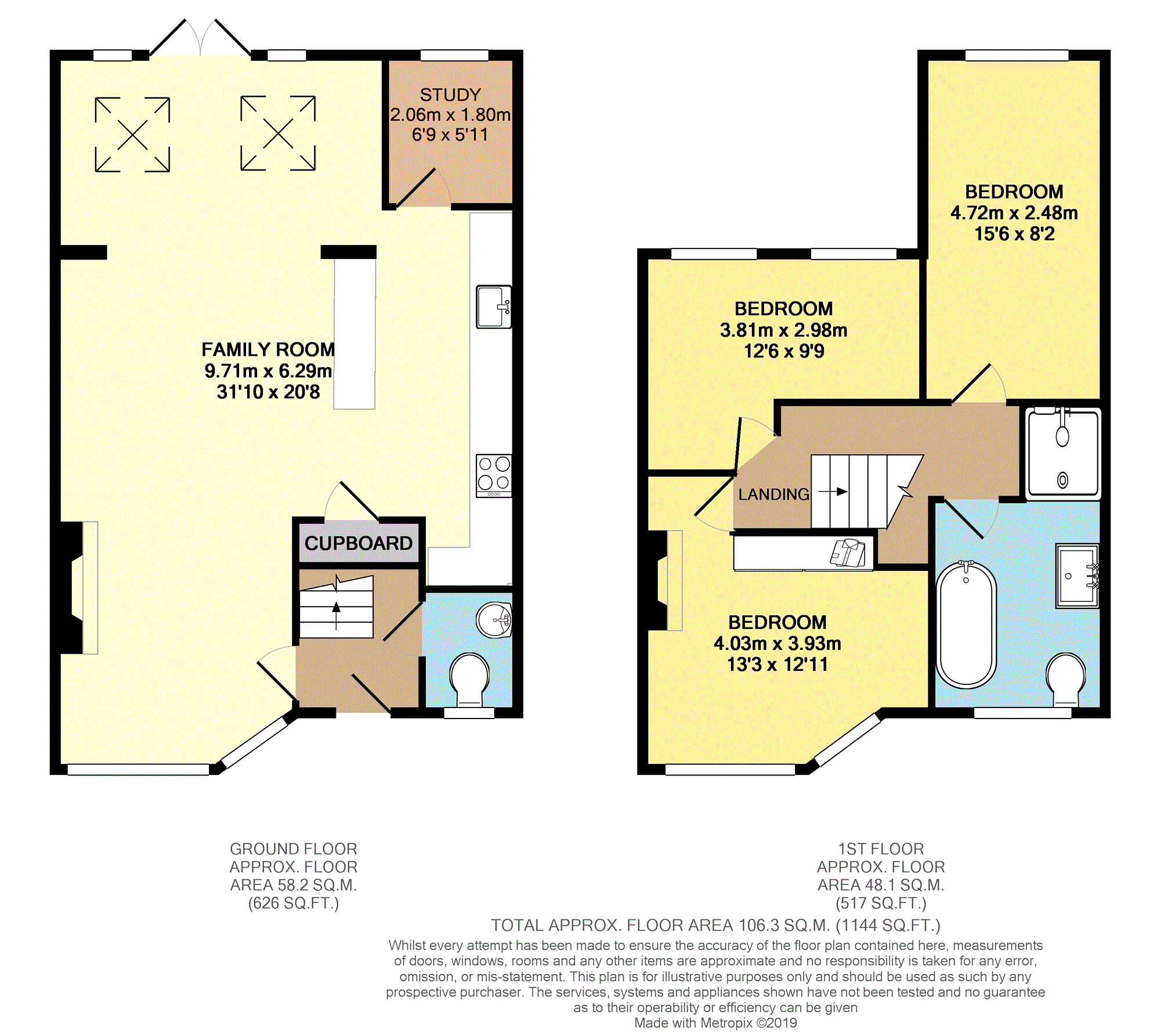 3 Bedrooms Terraced house to rent in Parkside Avenue, Bexleyheath DA7