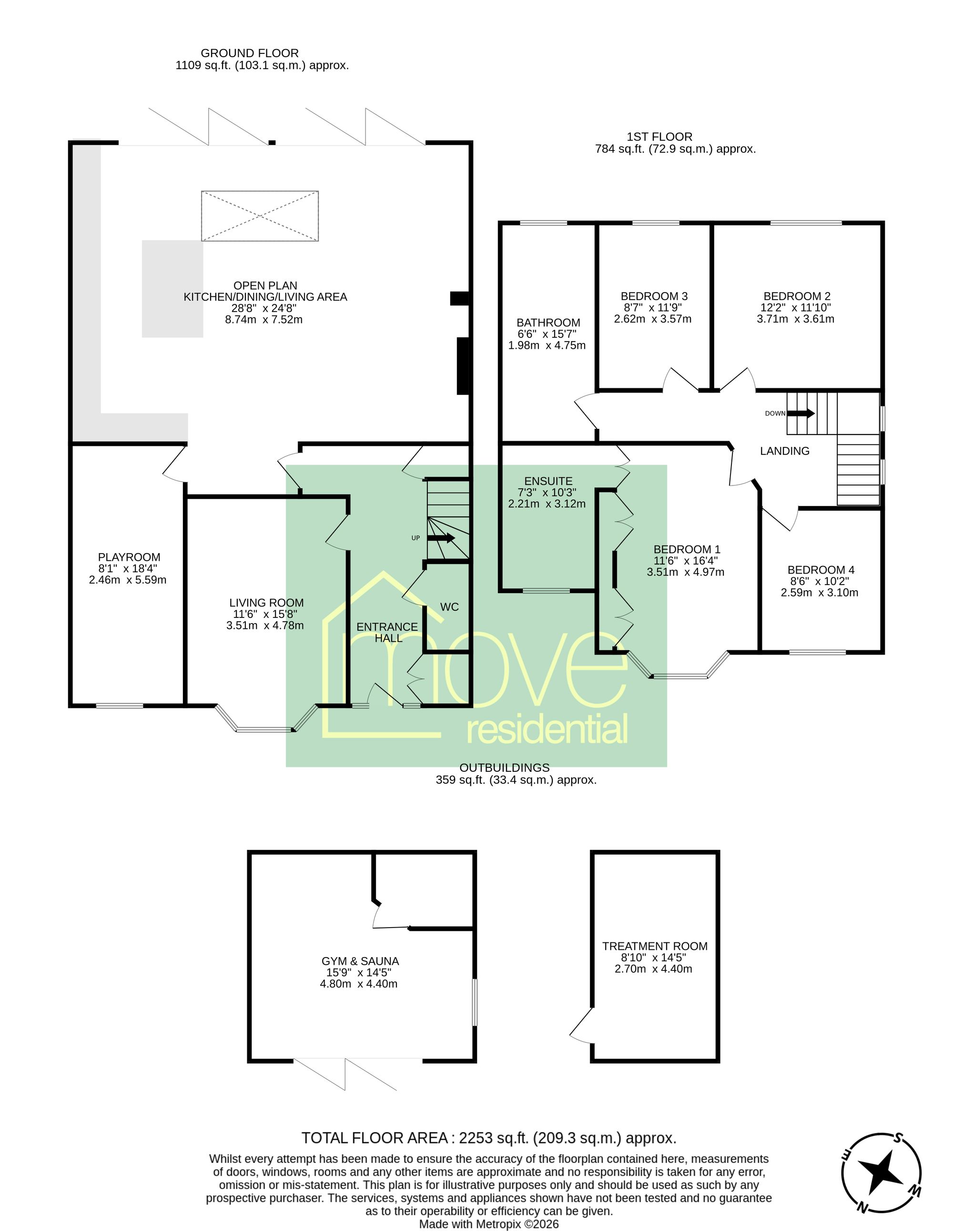 6 Buttermere Avenue, Prenton floorplan