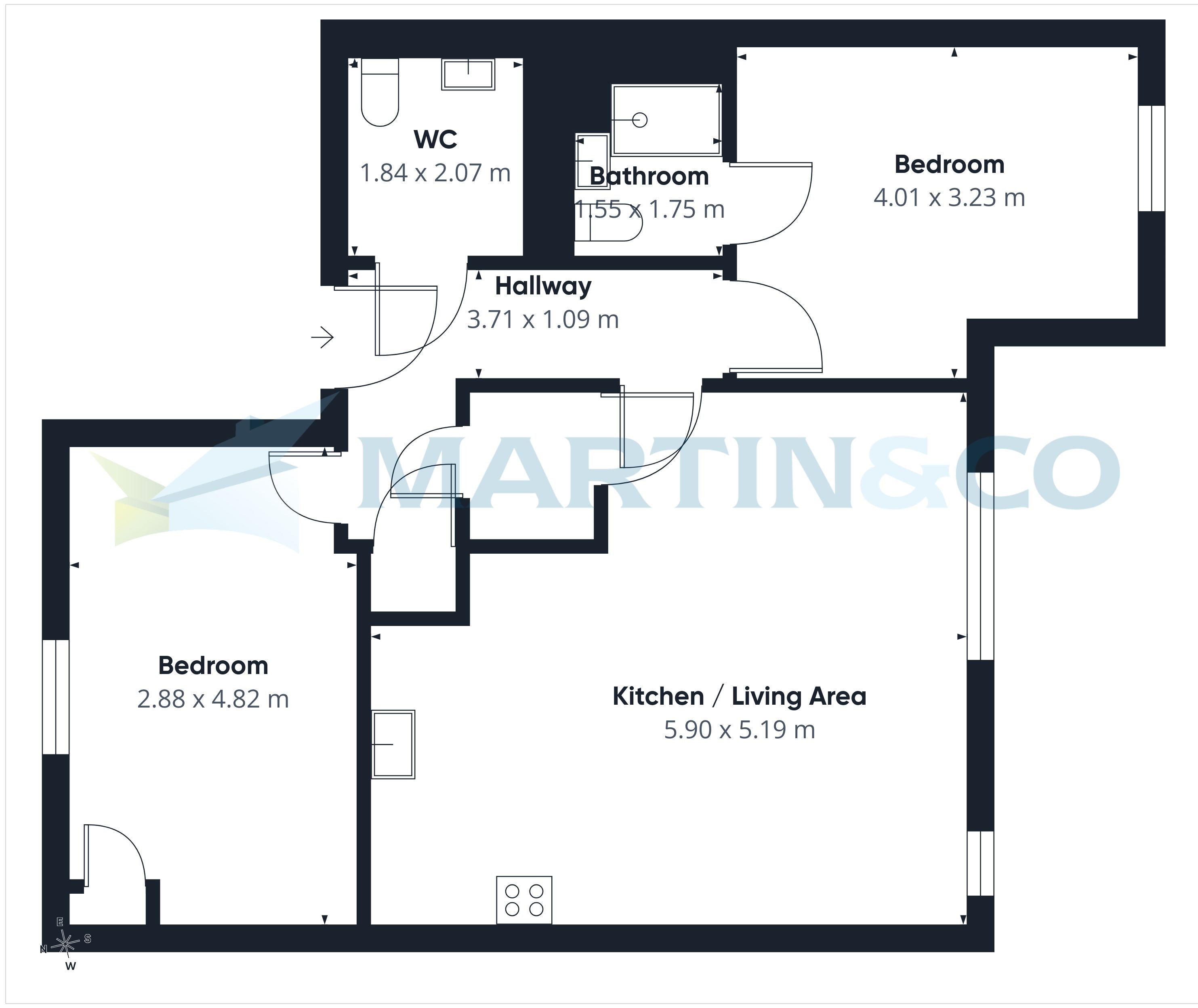 Flat 8, Beech House, Ashford floorplan