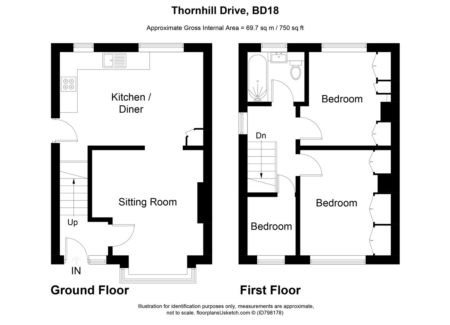 Thornhill Drive, Shipley BD18, 3 bedroom semidetached house for sale