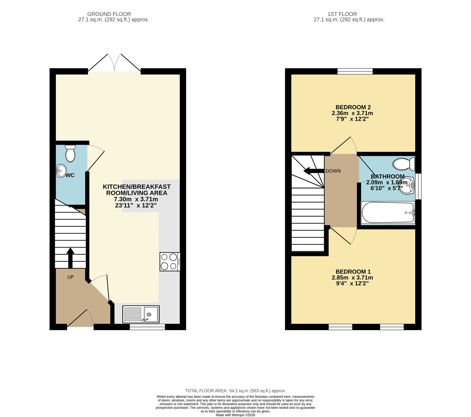 8 Blackthorn Rise, Chesterfield floorplan