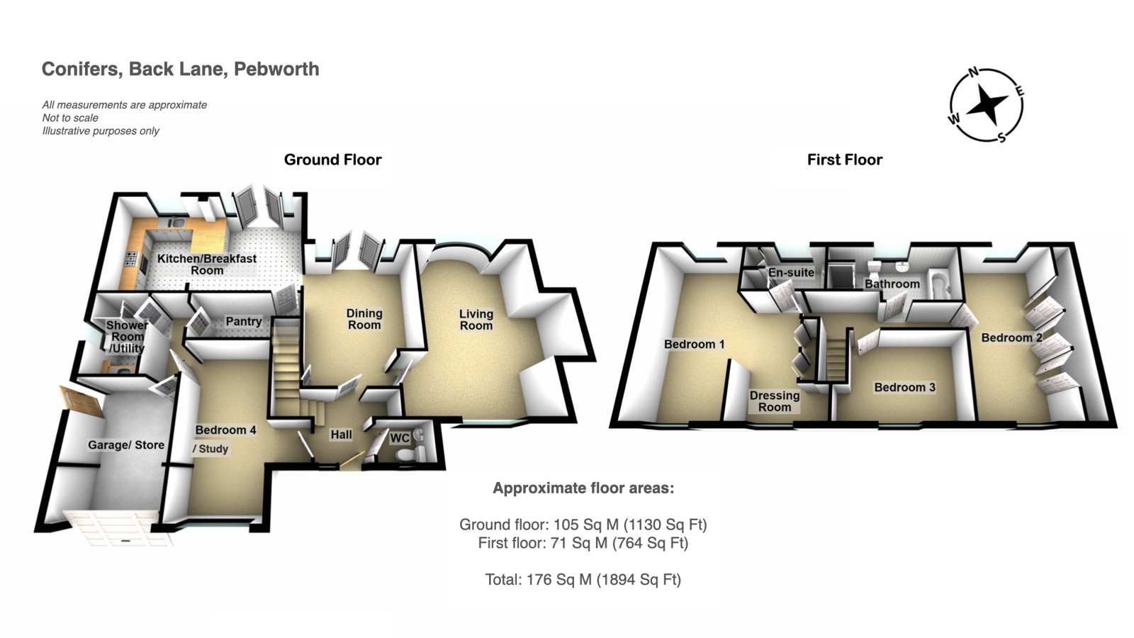 24/7, Conifers, Back Lane, Stratford-upon-Avon floorplan