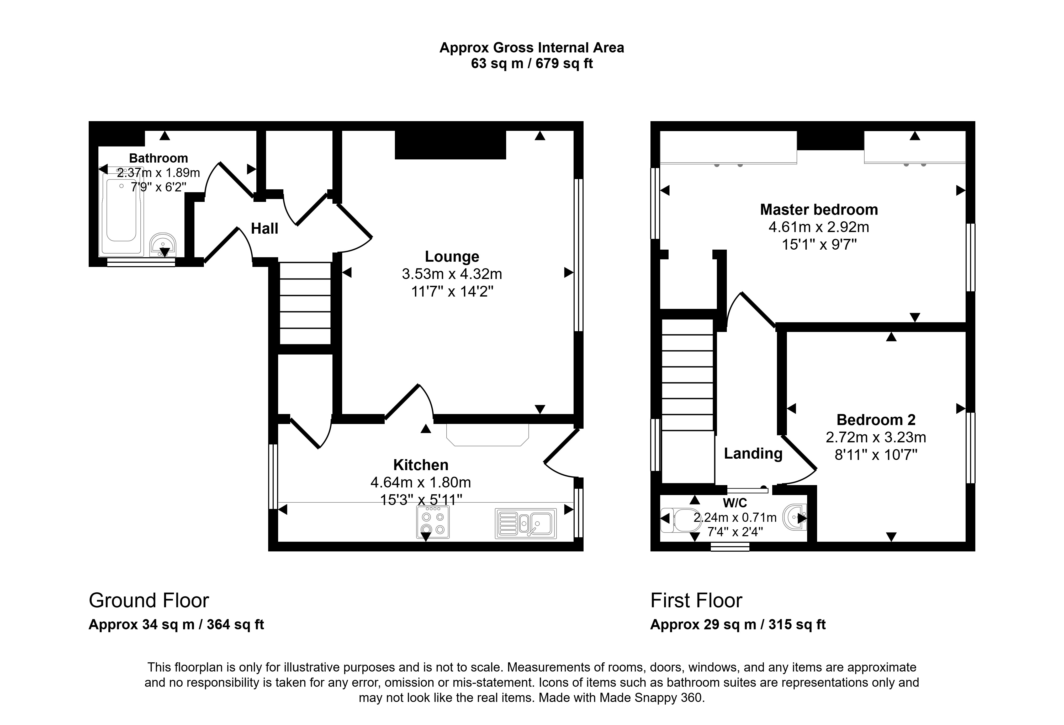 13, Henderson Avenue, Newcastle upon Tyne floorplan