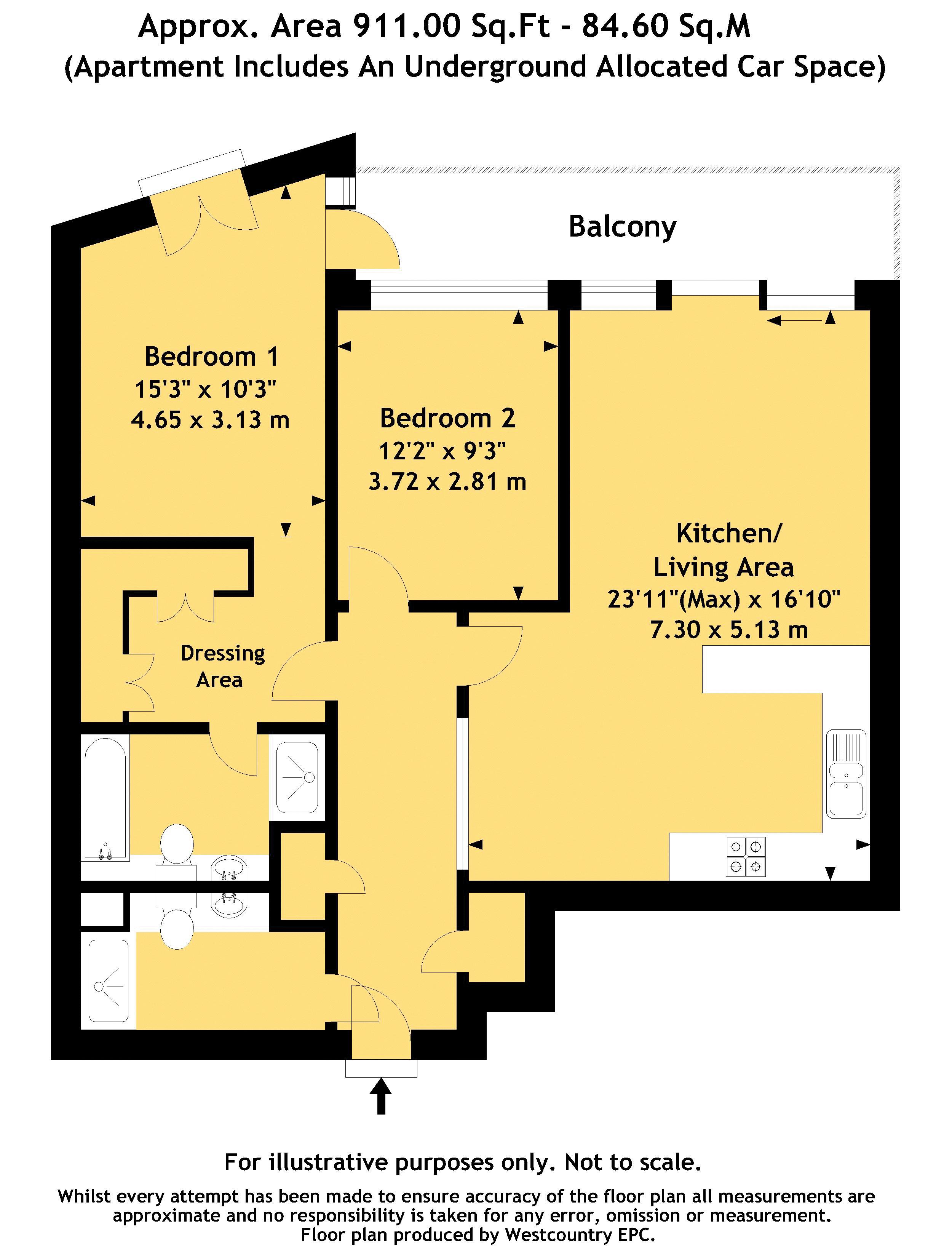 2 Bedrooms Flat to rent in Contemporis Building, Merchants Road, Bristol BS8