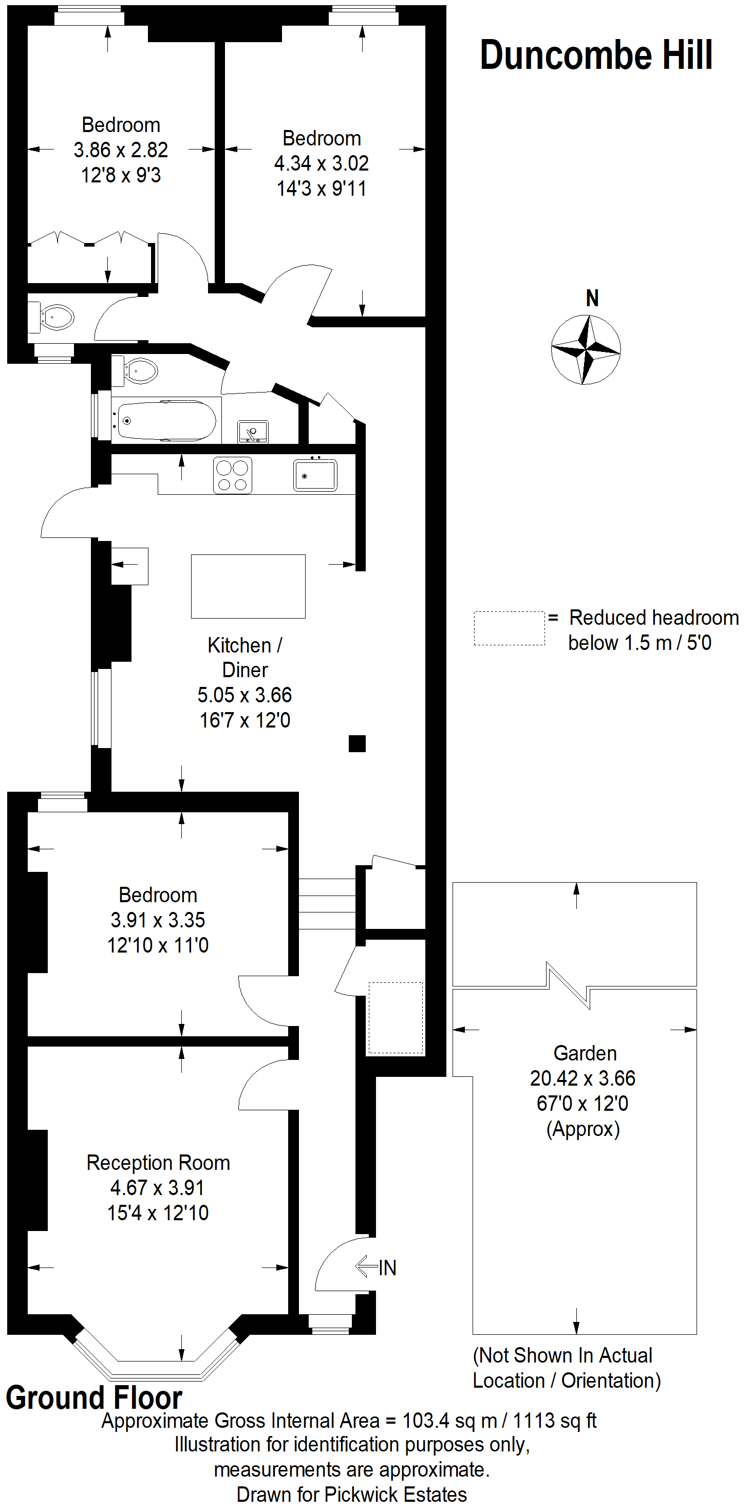 3 Bedrooms Flat for sale in Duncombe Hill, London SE23