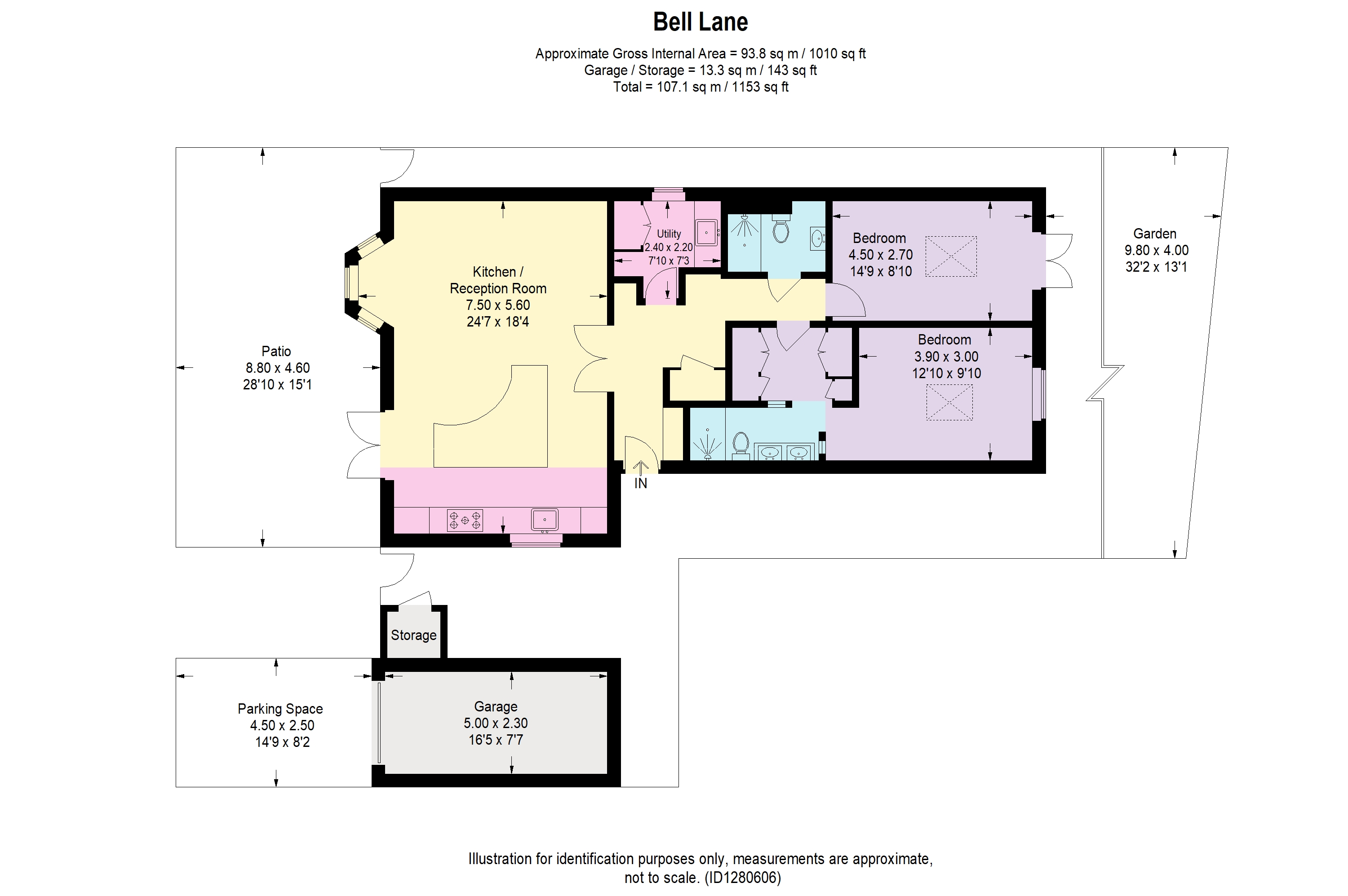 17, Bell Lane, Twickenham floorplan