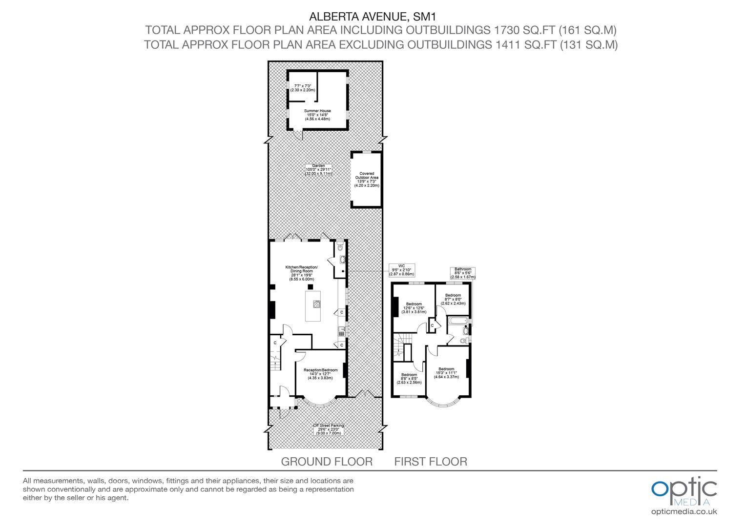 Alberta Avenue, Cheam floorplan