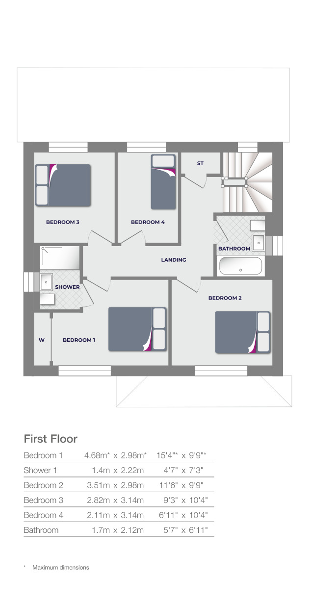 St. Martin Crescent, Strathmartine, Dundee DD3, 4 bedroom property for