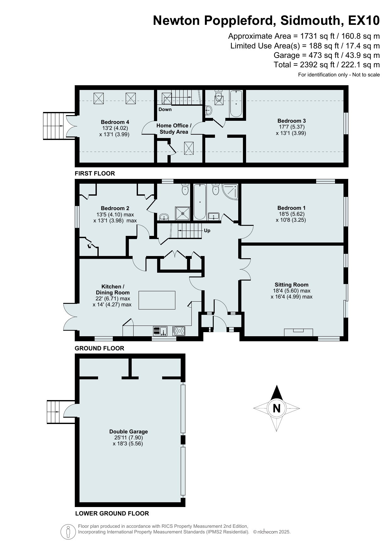 Sunnybank, Millmoor Lane, Sidmouth floorplan