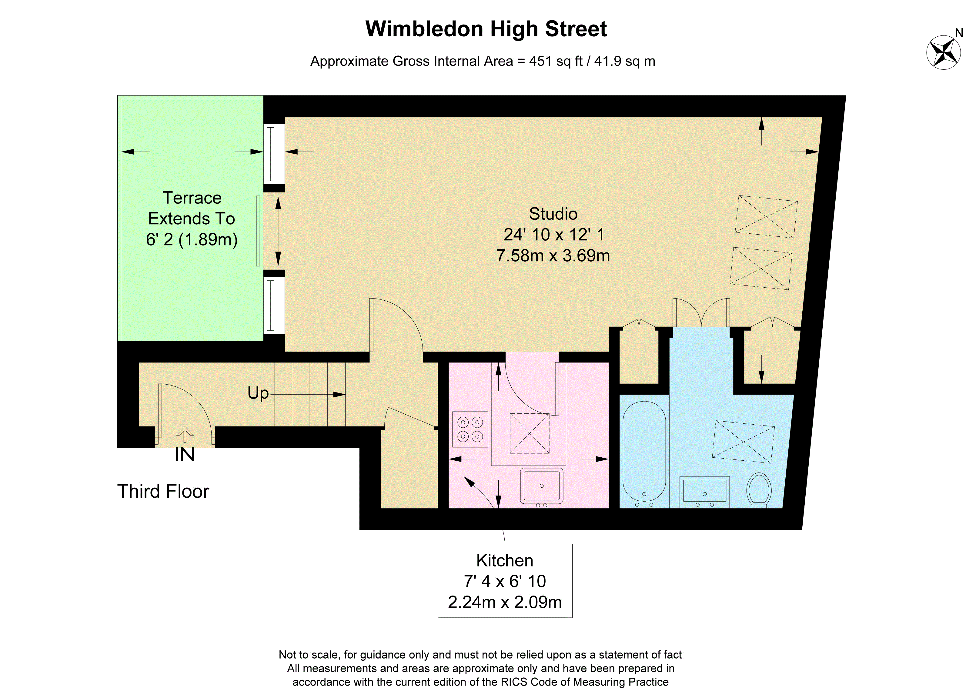 Flat 5, 22, High Street Wimbledon, London floorplan
