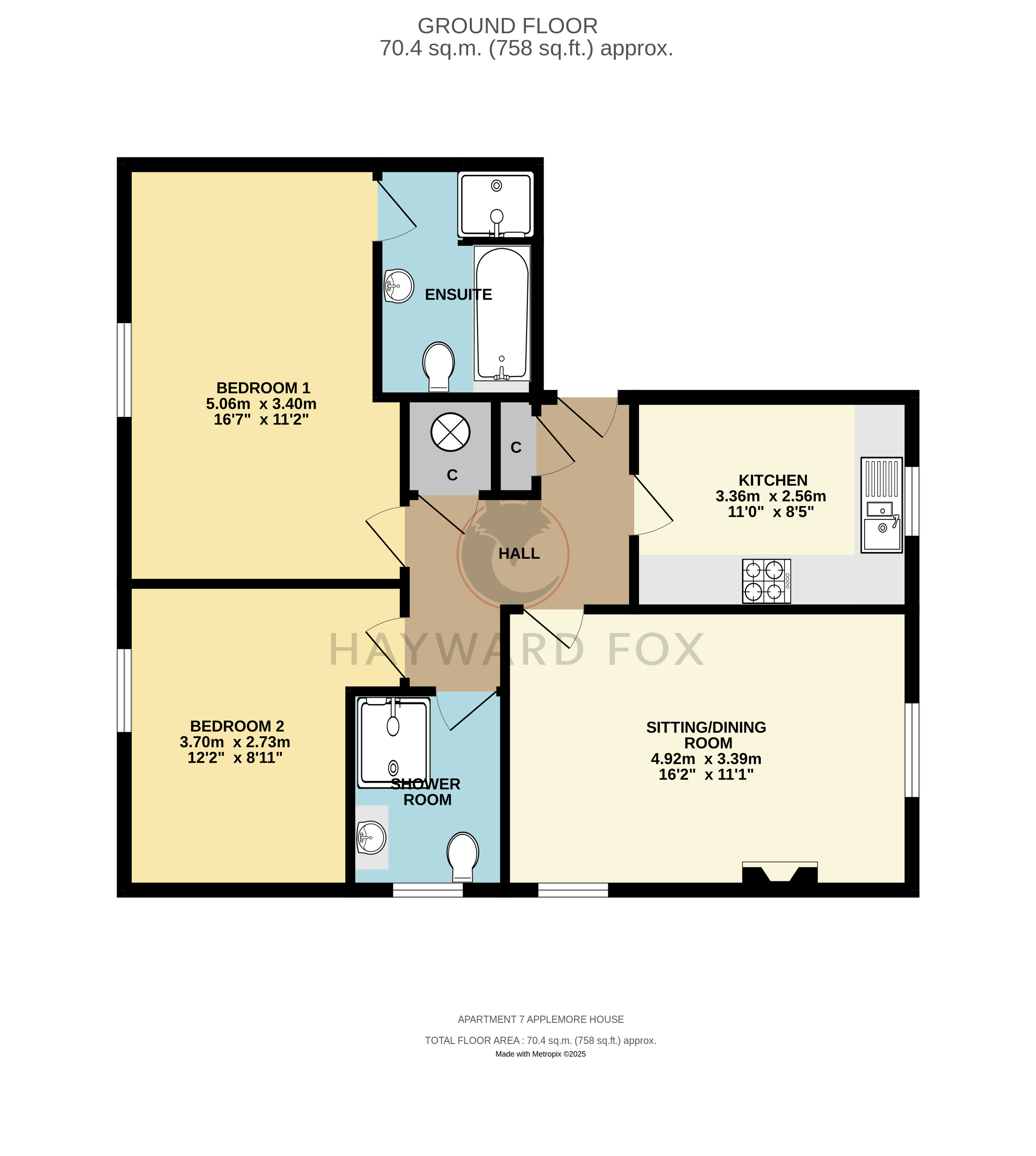 Apartment 7, Applemore House,, Hillcroft Close, Hampshire floorplan