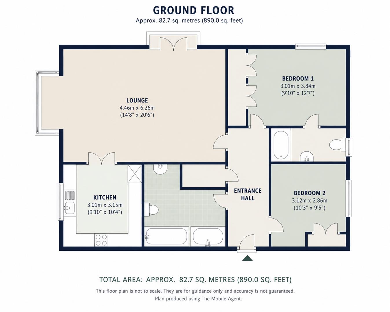 4B, Shaftesbury Avenue, Nottingham floorplan