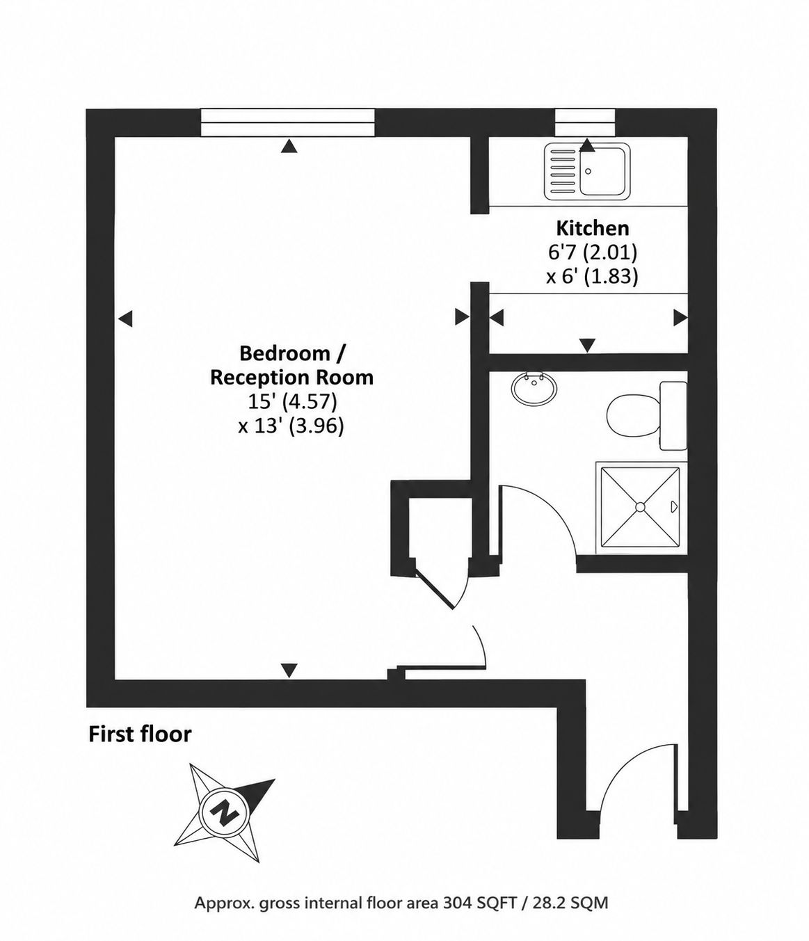 6, Badger Close, Feltham floorplan