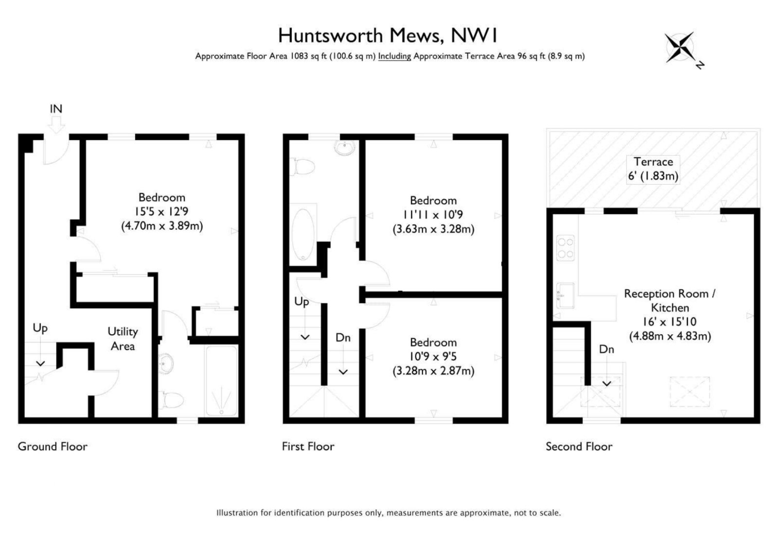 32, Huntsworth Mews, London floorplan