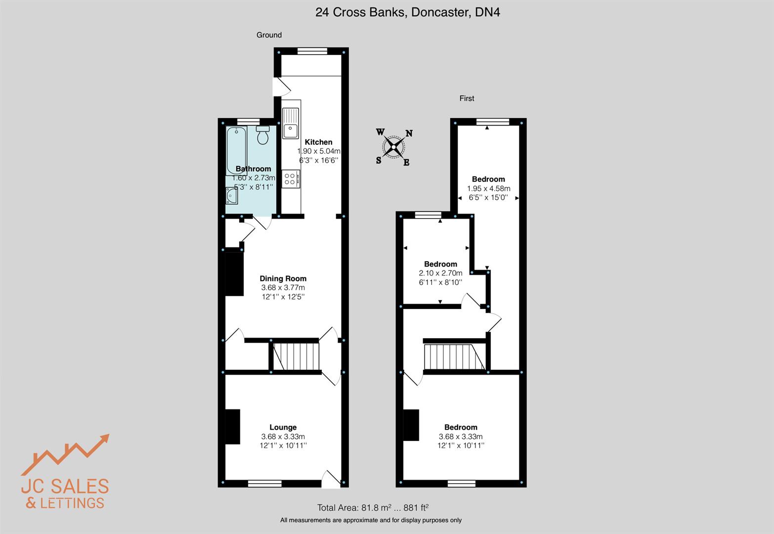 24, Cross Bank, Doncaster floorplan