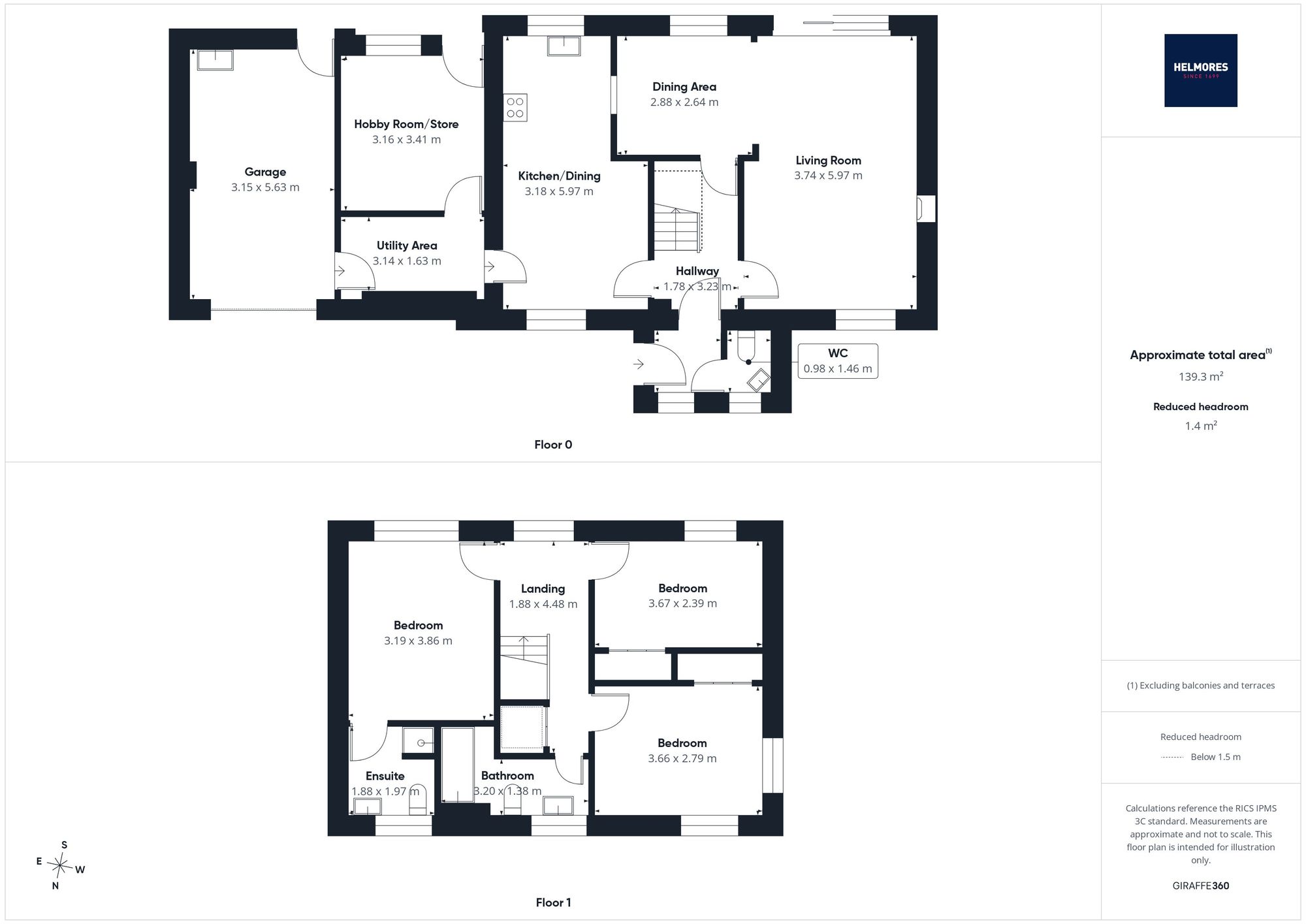 Bell House, Crediton floorplan