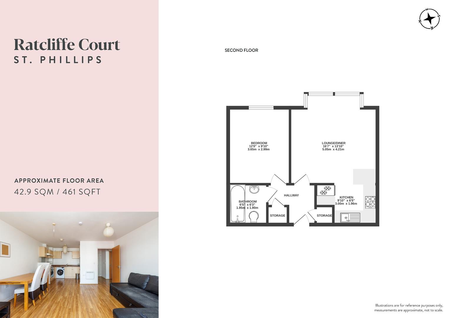 91 Ratcliffe Court, Barleyfields, Bristol floorplan