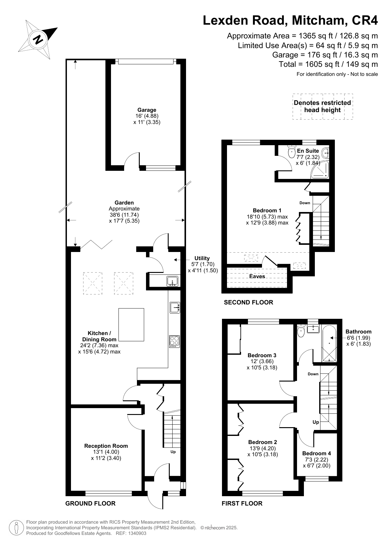 3, Lexden Road, Mitcham floorplan