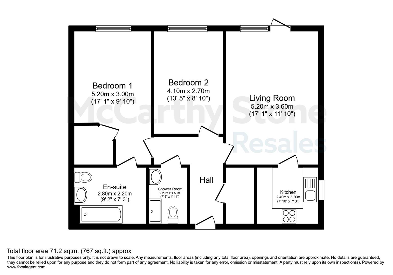 6 Hanna Court, 195-199 Wilmslow Road, Wilmslow floorplan