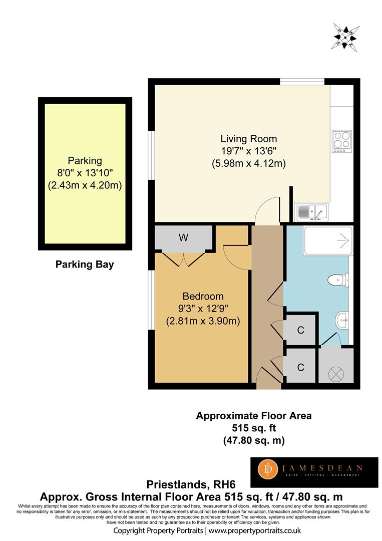 26, Priestlands Close, Horley floorplan