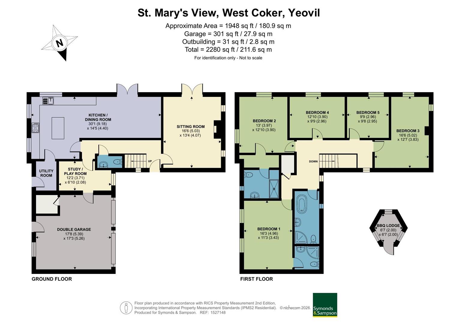 The Oaks, 4, St. Mary's View, Yeovil floorplan