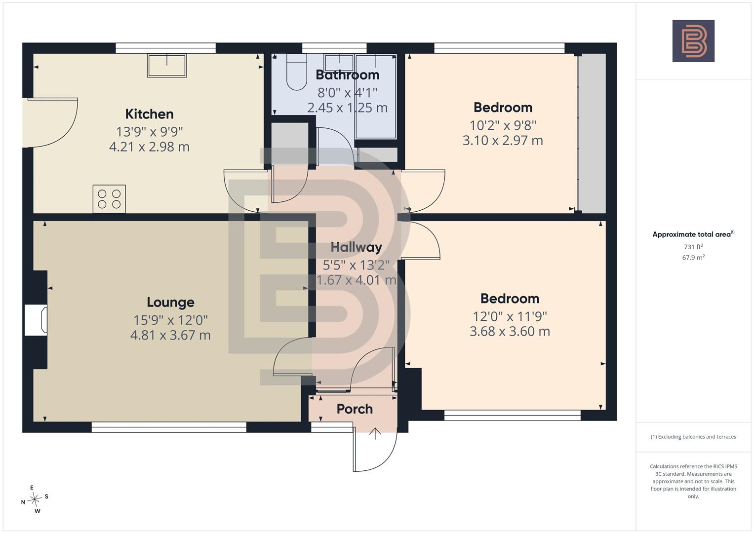1, Landseer Close, Rugby floorplan