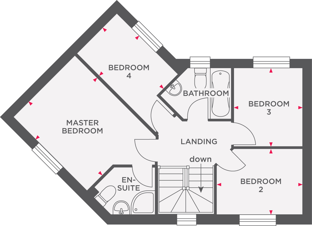 "The Dalton Charter Walk" at Charter Way, Liskeard PL14, 4 bedroom