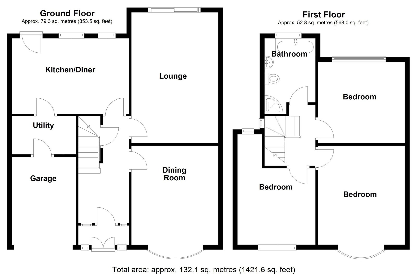 82, Tixall Road, Birmingham floorplan