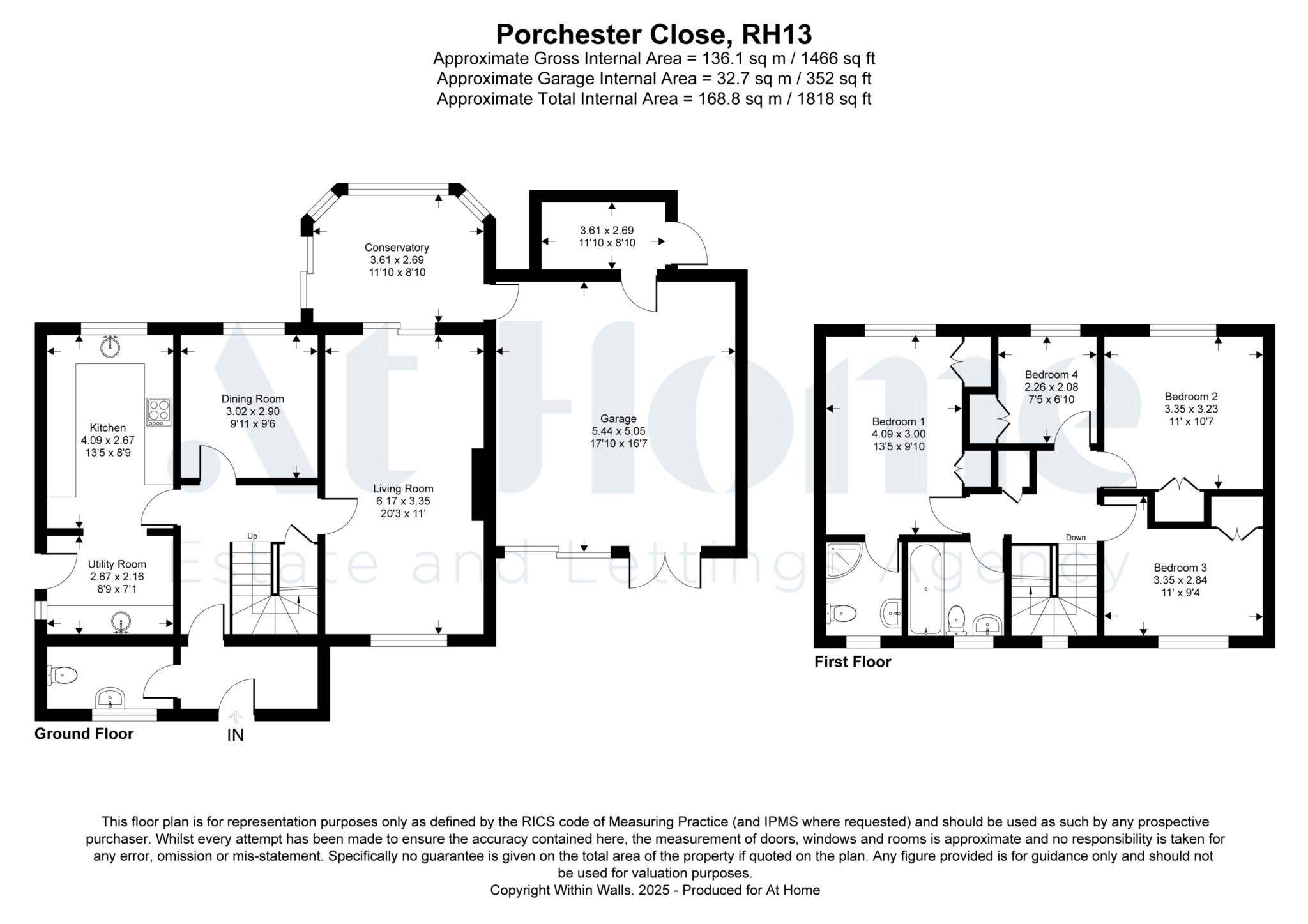 1, Porchester Close, Horsham floorplan