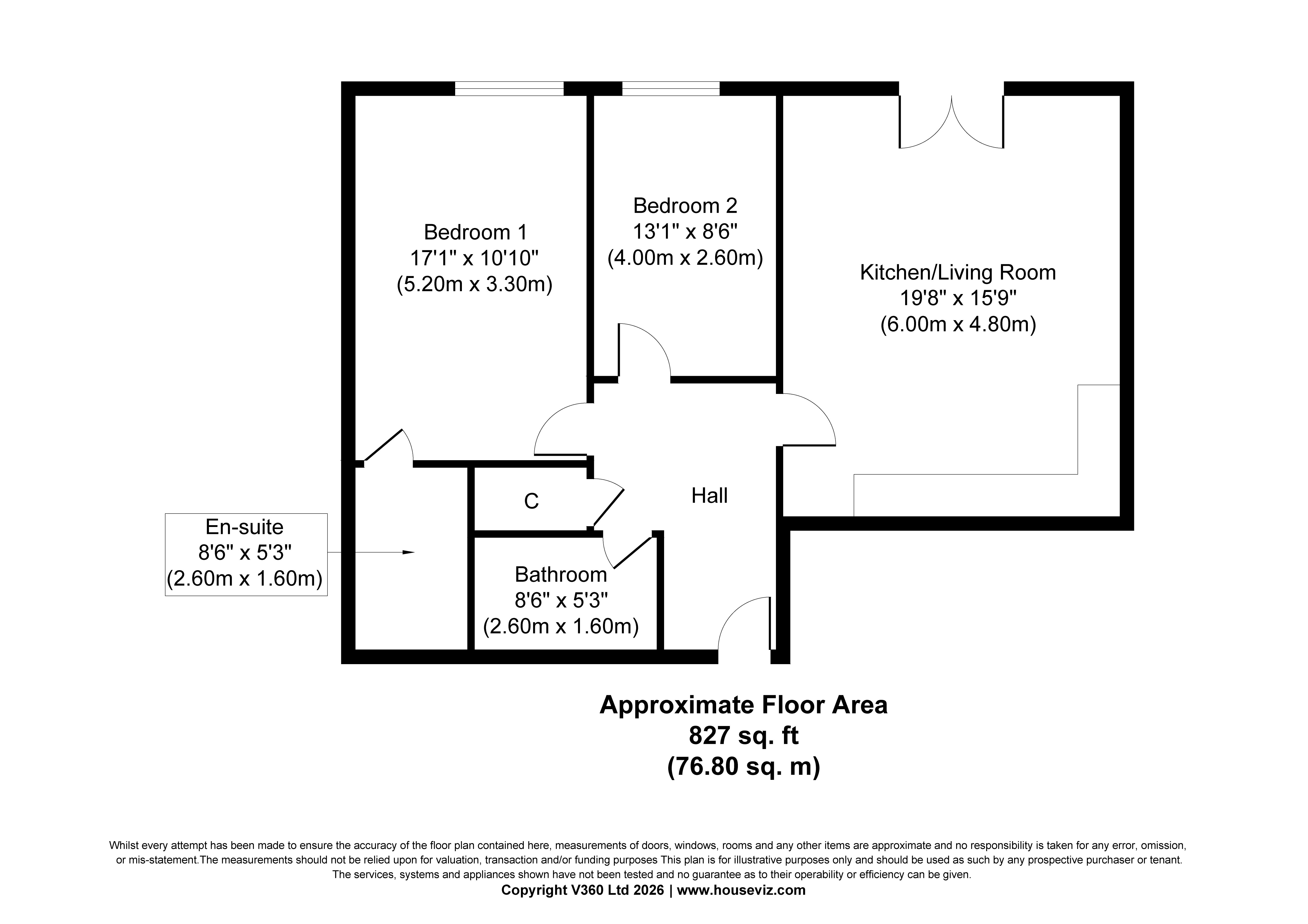 24 Hawkins Court, Huntingdon Cambridgeshire, Princes Street floorplan