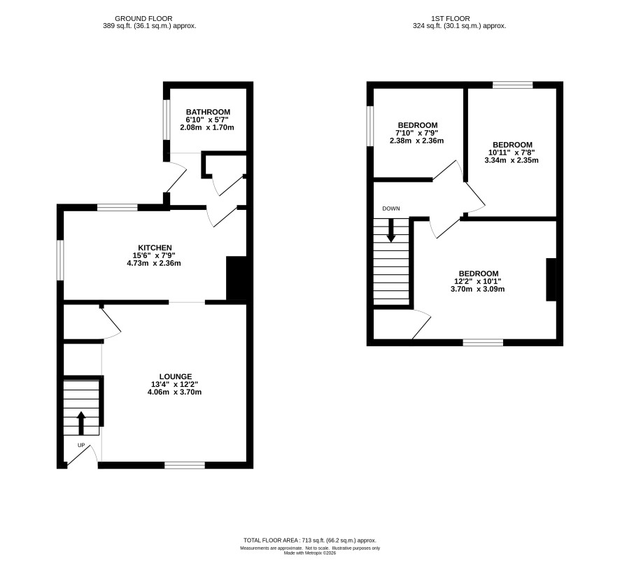 1 Council House, Nursery Lane, King's Lynn floorplan