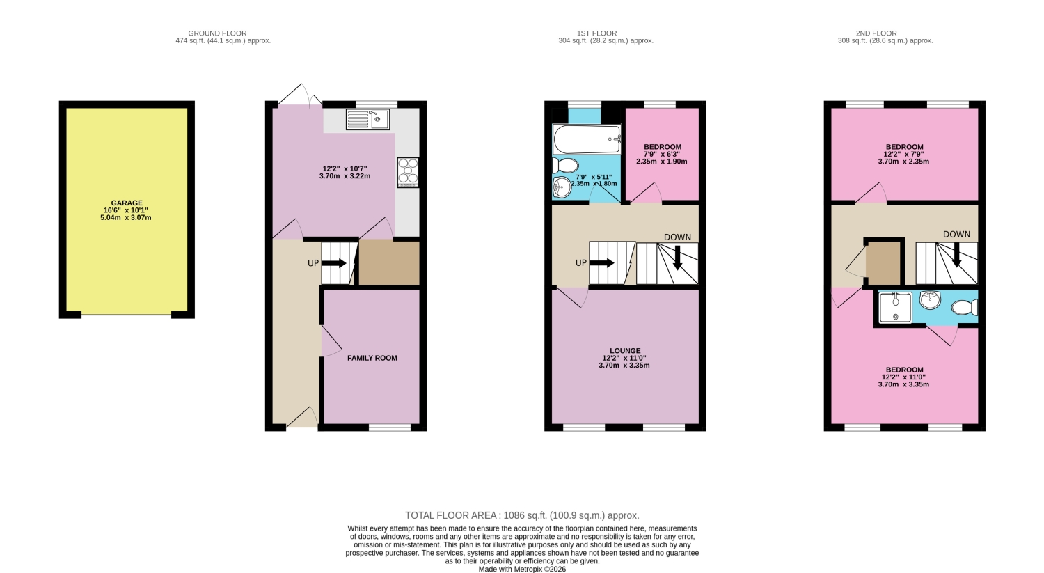 12, Park Road, Malmesbury floorplan