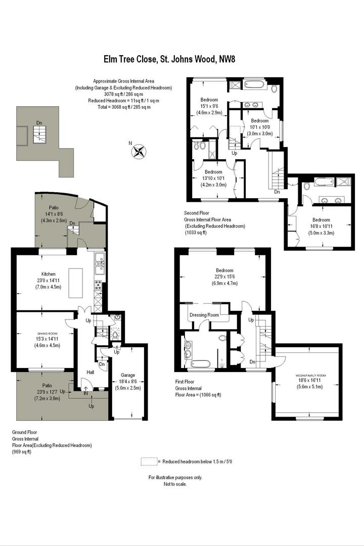 5, Elm Tree Close, St John's Wood floorplan