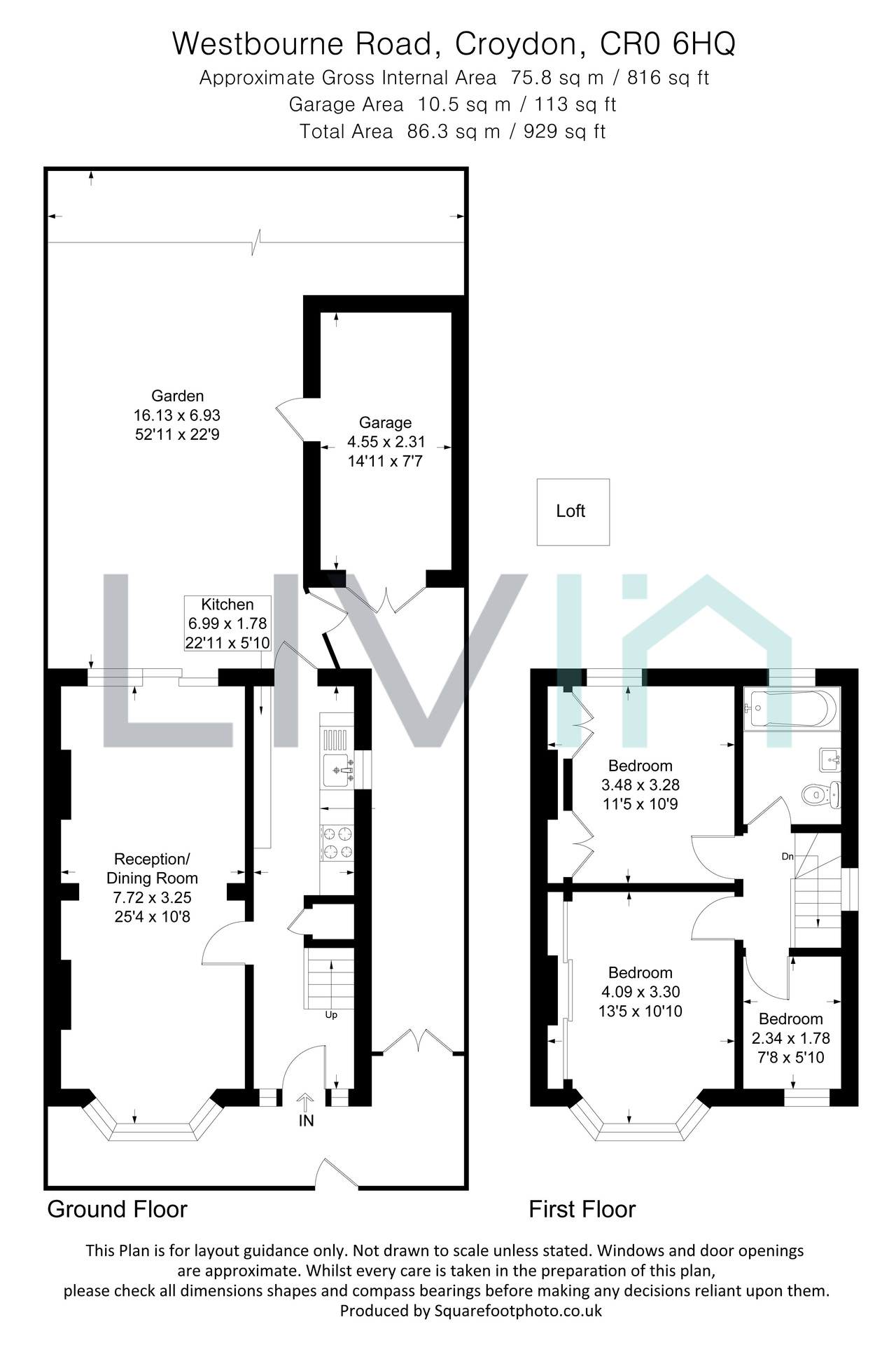 7 Westbourne Road, Croydon floorplan