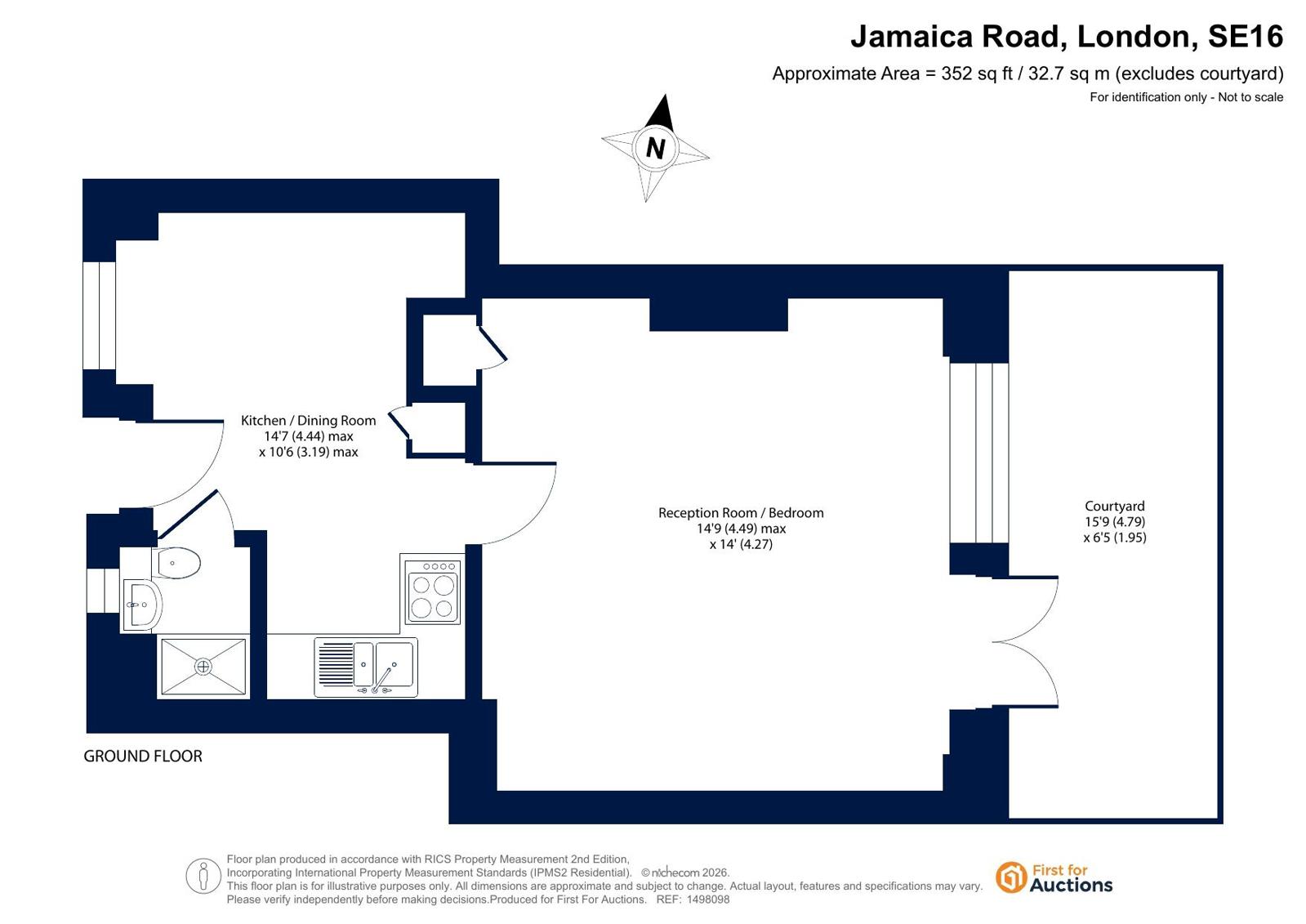 Flat 2 Spenlow House,, Jamaica Road, London floorplan
