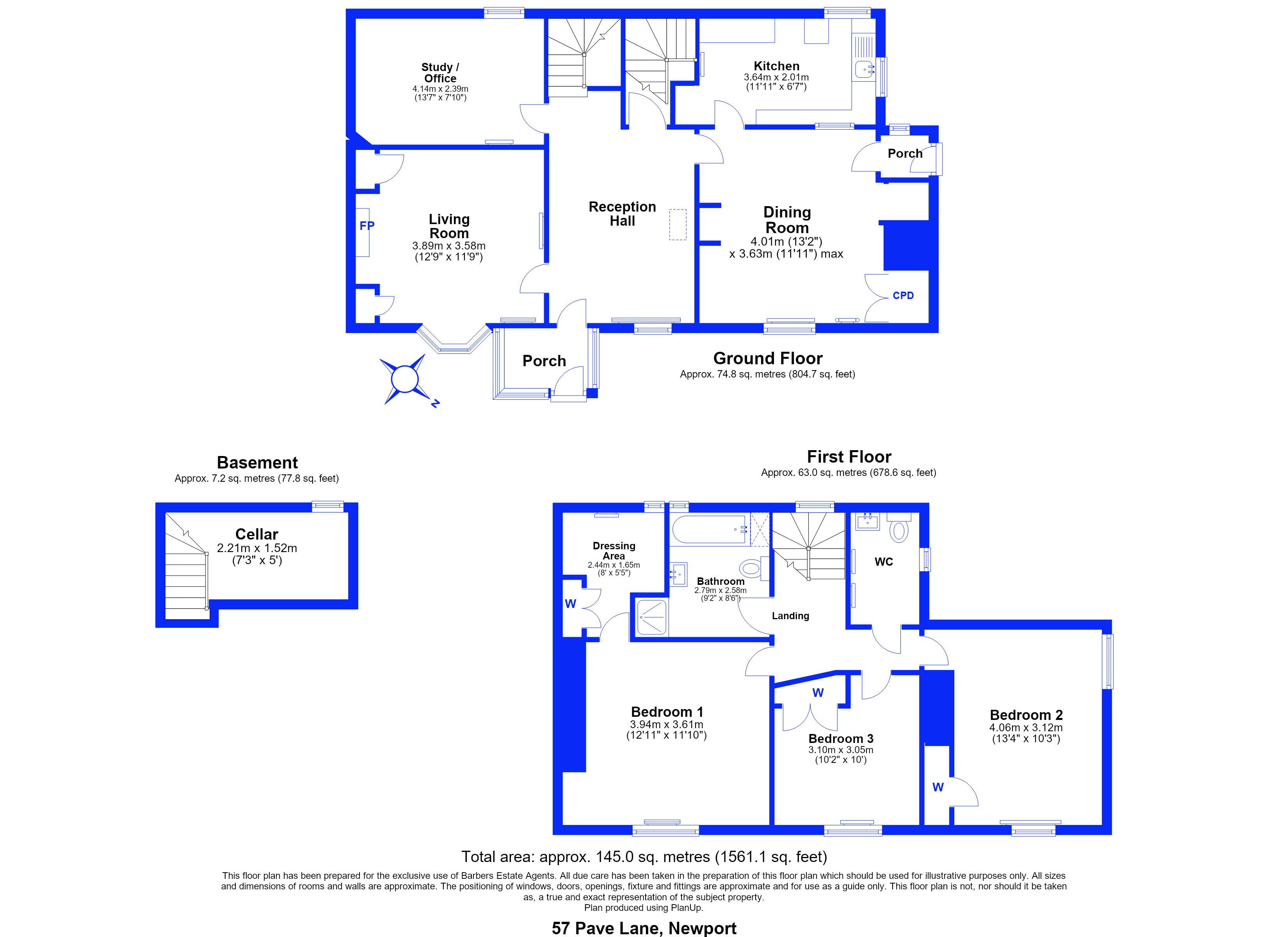 57, Pave Lane, Newport floorplan